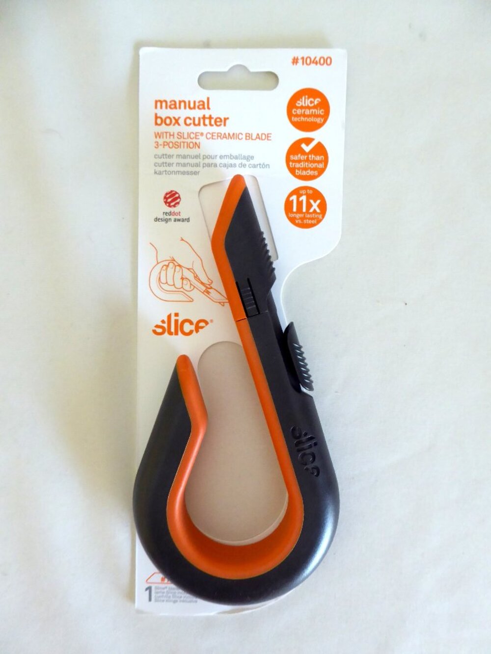 NEW ERGONOMIC SLICE MANUAL BOX CUTTER CERAMIC BLADE UTILITY KNIFE
